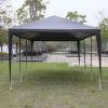 10'x30' Outdoor Party Tent with 8 Removable Sidewalls, Waterproof Canopy Patio Wedding Gazebo, Black - as picture