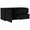 TV Cabinet Black 31.5"x13.4"x14.2" Engineered Wood - Black