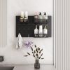 Metal Key Hooks with 3 Adjustable Baskets and 3 Hooks; Pegboards for wall Organizer - as picture