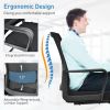 Set of 2 Conference Chairs with Lumbar Support - Black