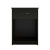 Classic Nightstand with Drawer, Black Oak - Espresso