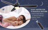 Blade LED Standard Ceiling Fan with Remote Control - Default