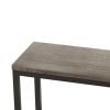 Modern Design Kitchen Dining Table,Pub Table,Long Dining Table Set with 3 Stools,Easy Assembly - Brown Gray