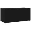 TV Cabinet Black 31.5"x13.4"x14.2" Engineered Wood - Black