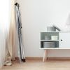 Foldable Steel Clothes Drying Rack with 4 Universal Wheels for Laundry - Stainless steel