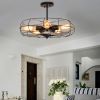 5-Light Vintage Metal Hanging Ceiling Light - as show