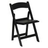 Resin Folding Chair (2 Pack), Black - Black