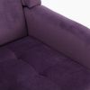 Modern Soft Velvet Material Ergonomics Accent Chair Living Room Chair Bedroom Chair Home Chair With Black Legs For Indoor Home - Lavender purple