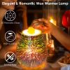 3D Fireworks Glass Wax Warmer Electric Wax Burner  - RGFirework - US