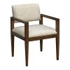 Benson Upholstered Dining Chairs with Arms (Set of 2) - as Pic