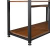 [VIDEO] Bookcase and Bookshelf; Home Office 5 Tier Bookshelf; Open Freestanding Storage Shelf with Metal Frame; Brown - as Pic