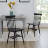 Better Homes & Gardens Gerald Classic Black Wood Dining Chairs, Set of 2 - Black