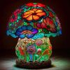 Colored Glass Plant Series Desk Lamp - Octopus desk lamp - Battery mounted version