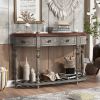 U_STYLE 52'' Modern and Contemporary Curved Console Table Sofa Entryway for - Default