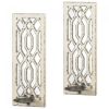 Deco Mirrored Wall Sconce Set