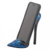 Sparkly High Heel Shoe Phone Holder - Blue