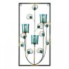 Peacock Rectangular Wall Sconce - Three Candles