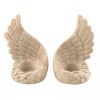 Stone-Look Angel Wings Tealight Candle Holder Set