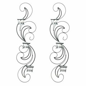 Flourishing Candle Sconce Pair