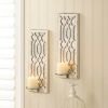 Deco Mirrored Wall Sconce Set