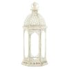 Vintage-Look Distressed Candle Lantern - 16 inches