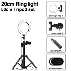 Compatible with Apple, Floor-Standing Portable Tripod Fill Light (Option: A)