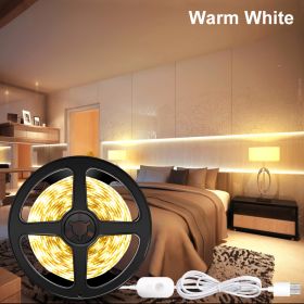 Led Light With Usb Human Body Intelligent Sensor Waterproof Light With Cabinet Wardrobe Soft Light Bar (Option: 3000k warm white-1meters-USB)