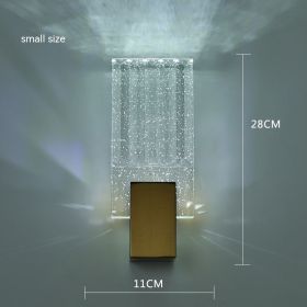 Modern Simple And Light Luxury Crystal Wall Lamp (Option: Small White Light)