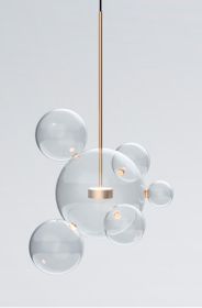 Soap Bubble Mickey Chandelier LED Living Room Bedroom Dining Room Glass (Option: 1lamp 6ball tuba)