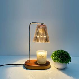 Romantic Fragrance Melting Wax Lamp Light Luxury Melting Candle (Option: Electroplated rod-Timing-110V US)