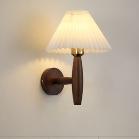 Bedside Living Room Creative And Personalized Wall Lamp (Option: Walnut-Warm light)