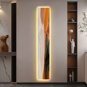 Abstract Entryway Decorative Painting Led Ambient Sense Light (Option: Colour border D-Oil on canvas screen-120x20)