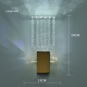 Modern Simple And Light Luxury Crystal Wall Lamp (Option: Large White Light)