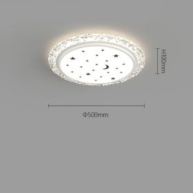 Home Creative Warm And Romantic Bedroom Lamp (Option: 8099white 50CM-Tricolor dimming)