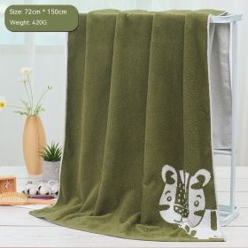 Cartoon Cute Home Cotton Travel Thickened Water-absorbing Quick-drying Soft Bath Towel (Option: )