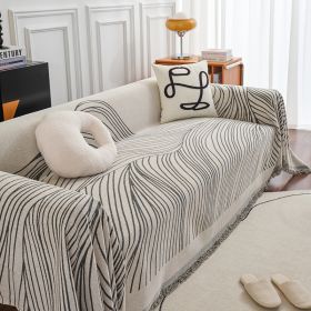 Sofa Cover With Long Chair Home Decoration Tassel Blanket (Option: )