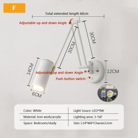 LED Study Reading Wall Lamp (Option: Style F-Neutral light)