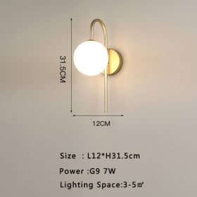 Modern Minimalist Hotel Living Room Background Wall Light (Option: 6732Copper Natura-Warm light)