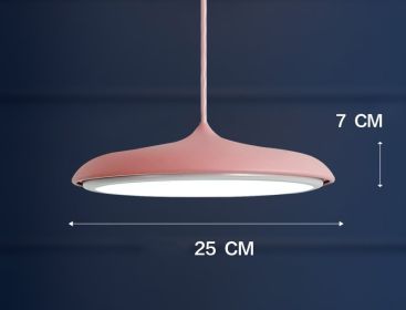 Nordic Modern Simple LED Chandelier Restaurant Chandelier Designer Chandelier (Option: Pink-25cm)