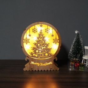 Christmas Supplies Led Lighting Wooden Decoration (Option: SDBJ 05)