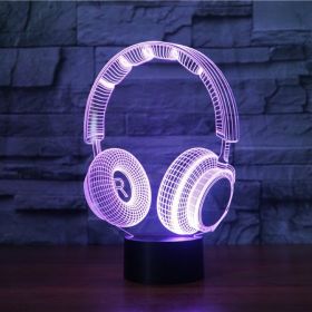 USB Atmosphere Light Bedroom Touch Table Lamp PS4 Light (Option: Earphone-Touch-USB)