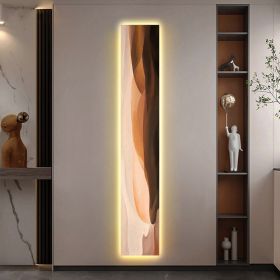 Abstract Entryway Decorative Painting Led Ambient Sense Light (Option: Colour border C-Crystal porcelain craft crysta-120x20)