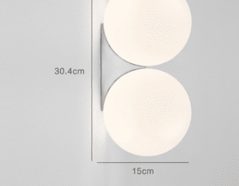 Designer Nordic Minimalist Wall Lamp (Option: Doublehead chrome models-5W)