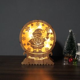 Christmas Supplies Led Lighting Wooden Decoration (Option: SDBJ 01)