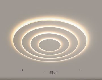 LED Ceiling Lamp In Atmospheric Living Room Is Simple (Option: Tricolor dimming-85cm)