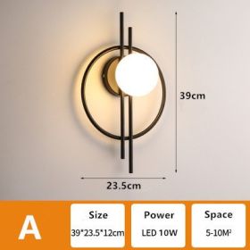 Home Living Room Background Wall Lamp (Option: Style A-White light)