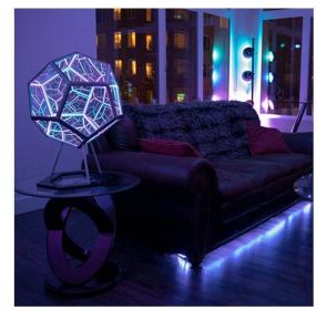 Creative Cool Infinite Dodecahedral Night Light (Option: Seven Colors-5W-AU)