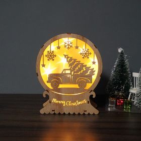 Christmas Supplies Led Lighting Wooden Decoration (Option: SDBJ 06)