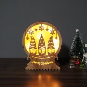 Christmas Supplies Led Lighting Wooden Decoration (Option: SDBJ 03)