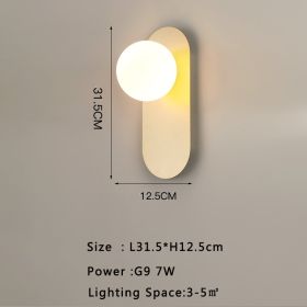 Modern Minimalist Hotel Living Room Background Wall Light (Option: 6736Copper Natural-Warm light)